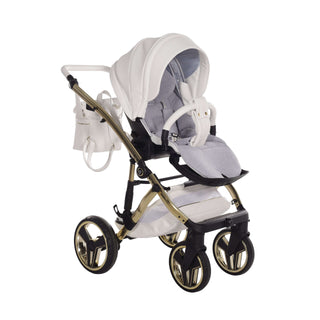 Junama white — pram & pushchair set, made in Europe | Butterflies Baby UK
