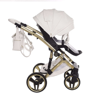 Junama white — pram & pushchair set, made in Europe | Butterflies Baby UK