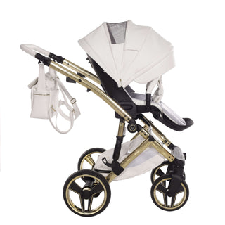 Junama white — pram & pushchair set, made in Europe | Butterflies Baby UK
