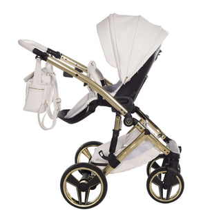Junama white — pram & pushchair set, made in Europe | Butterflies Baby UK