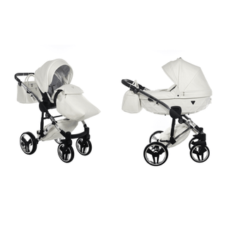 Junama fluo silver — pram & pushchair set, made in Europe | Butterflies Baby UK