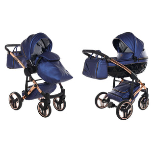 Junama fluo navy — pram & pushchair set, made in Europe | Butterflies Baby UK