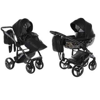 Junama black — pram & pushchair set, made in Europe | Butterflies Baby UK