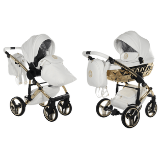 Junama air White — 2-in-1 travel system, made in Europe | Butterflies Baby UK