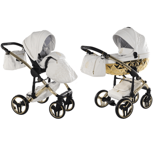 Junama air White — 2-in-1 travel system, made in Europe | Butterflies Baby UK