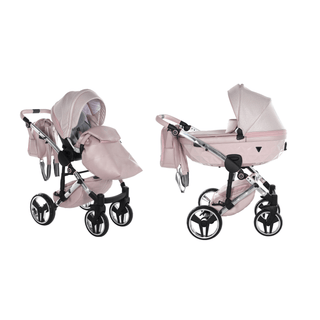 Junama pink — pram & pushchair set, made in Europe | Butterflies Baby UK