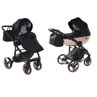 Fluo Individual Satin Black & Rose Gold