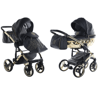 Junama air Black — 2-in-1 travel system, made in Europe | Butterflies Baby UK