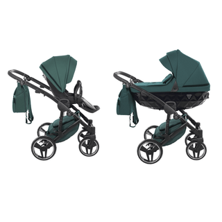 Junama core teal — pram & pushchair set, made in Europe | Butterflies Baby UK