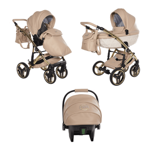 Junama beige — pram & pushchair set, made in Europe | Butterflies Baby UK