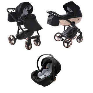 Fluo Individual Satin Black & Rose Gold