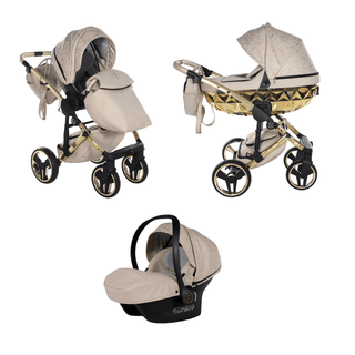 Junama beige — pram & pushchair set, made in Europe | Butterflies Baby UK