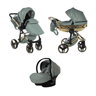 Junama green — pram & pushchair set, made in Europe | Butterflies Baby UK