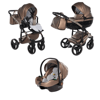 Junama fluo bronze — pram & pushchair set, made in Europe | Butterflies Baby UK
