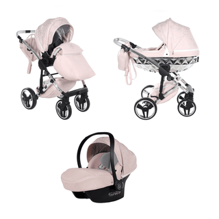 Junama pink — pram & pushchair set, made in Europe | Butterflies Baby UK