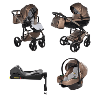 Junama fluo bronze — pram & pushchair set, made in Europe | Butterflies Baby UK