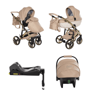 Junama beige — pram & pushchair set, made in Europe | Butterflies Baby UK