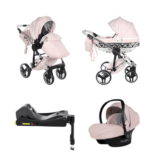 Junama pink — pram & pushchair set, made in Europe | Butterflies Baby UK