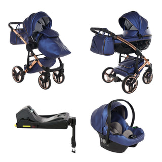 Junama fluo navy — pram & pushchair set, made in Europe | Butterflies Baby UK
