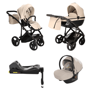 Junama beige — pram & pushchair set, made in Europe | Butterflies Baby UK