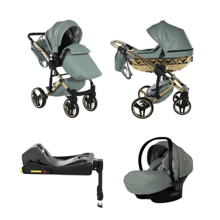 Junama green — pram & pushchair set, made in Europe | Butterflies Baby UK