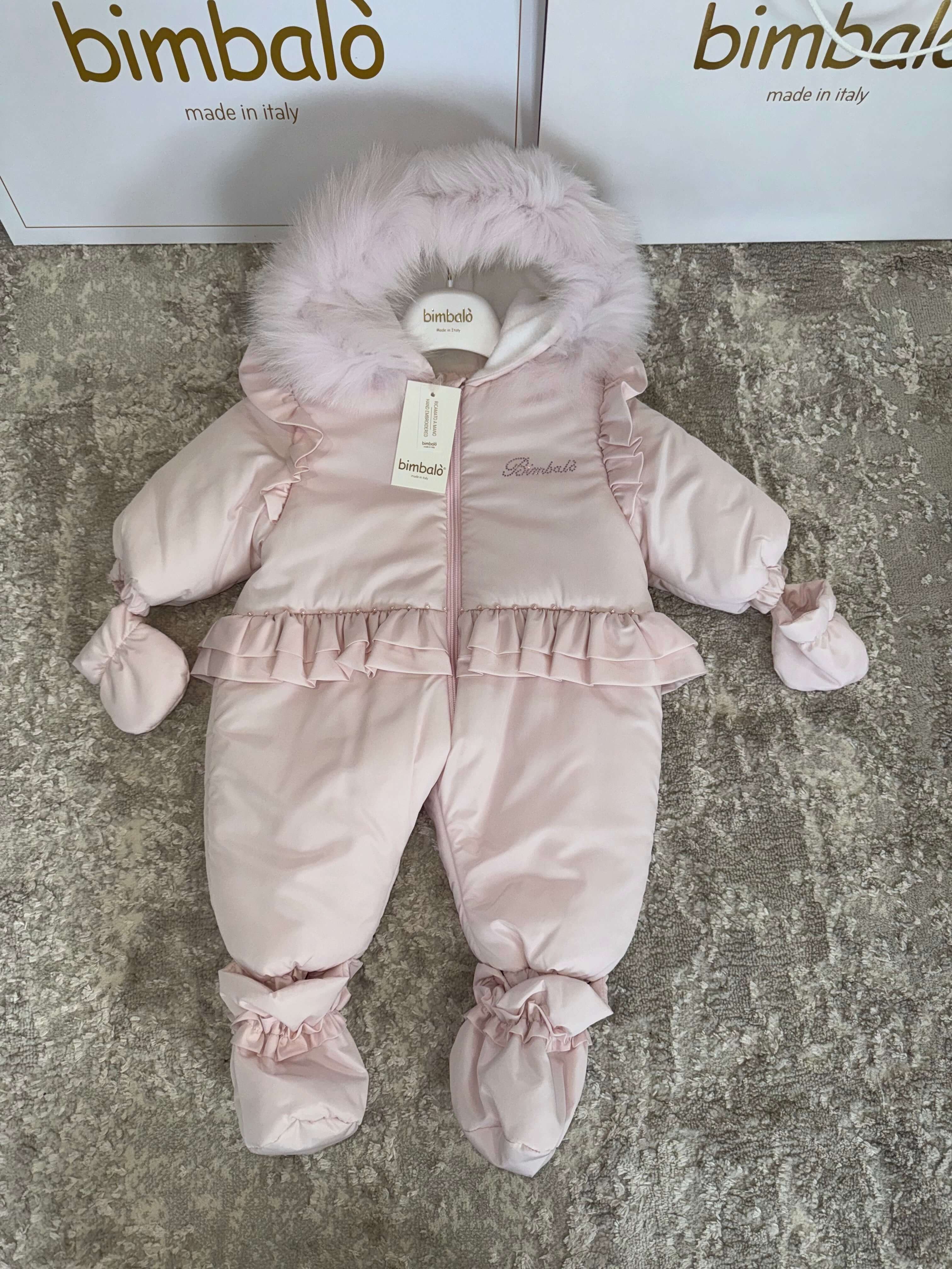 For Baby Girl Designer Pram Suit Pink Designer Snowsuit Baby Girl