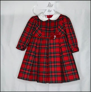Petit Italia Red Tartan Dress