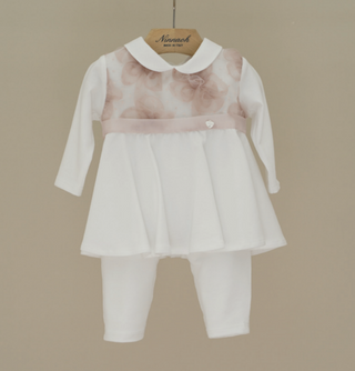 Ninnaoh Lace Applique Two Piece Colour 2  (All White)