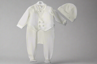 Petit Italia Boys Ivory Layette