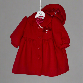 Petit Italia Red Coat And Hat