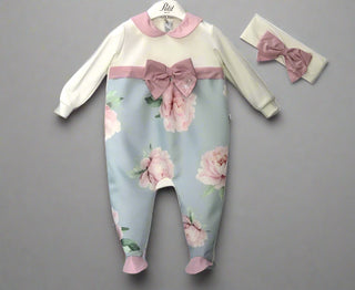 Petit Italia Blue & Rose Pink Layette