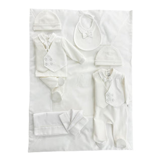 Petit Italia Boys Ivory Layette