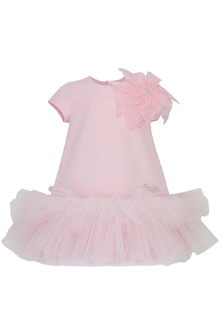 Daga Ceremony Embellished Dress Bubblegum Pink (image 1) | Butterflies Baby UK
