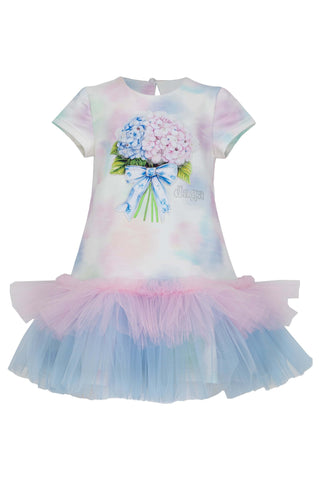 Daga Pastel Bloom Hydrangea Dress (image 2) | Butterflies Baby UK
