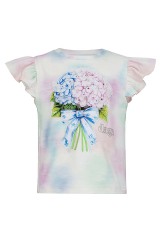 Daga Pastel Bloom Hydrangea Top & Skirt Set (image 3) | Butterflies Baby UK