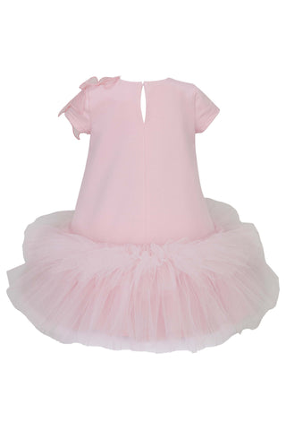 Daga Ceremony Embellished Dress Bubblegum Pink (image 3) | Butterflies Baby UK