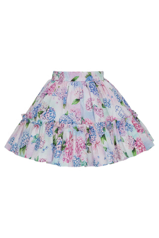 Daga Pastel Bloom Hydrangea Top & Skirt Set (image 4) | Butterflies Baby UK