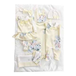 Petit Italia Lemon Floral Layette