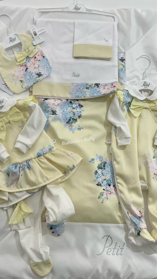 Petit Italia Lemon Floral Layette