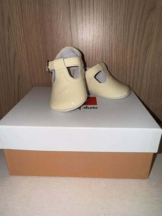 Butterflies Baby Cream Patent Shoes Unisex – Butterflies Baby