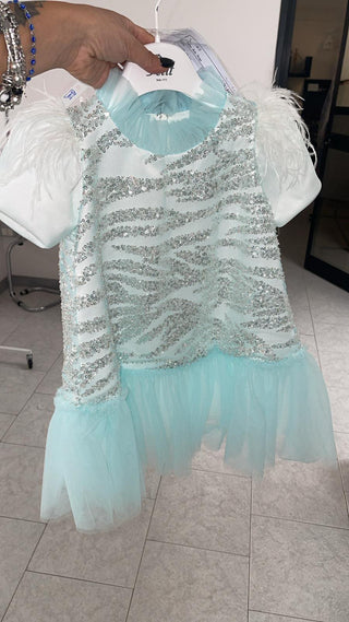 Feather and Sequin Dress