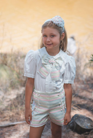 Rochy Pastel Tweed Short & Blouse Set SS26 Collection
