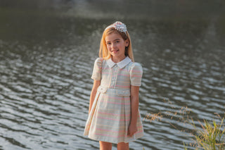 Rochy Pastel Tweed Pleated Dress SS26 Collection