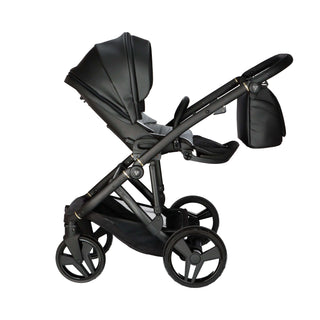 Junama black — pram & pushchair set, made in Europe | Butterflies Baby UK