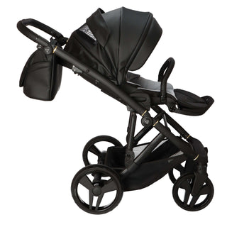 Junama black — pram & pushchair set, made in Europe | Butterflies Baby UK