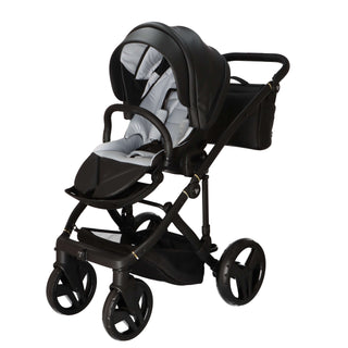 Junama black — pram & pushchair set, made in Europe | Butterflies Baby UK