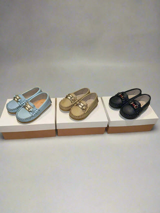 TINNY SHOES Boys Leather Loafers – Butterflies Baby