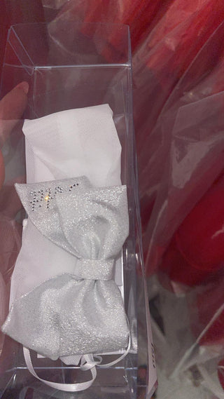 Silver Glitter Dress Set