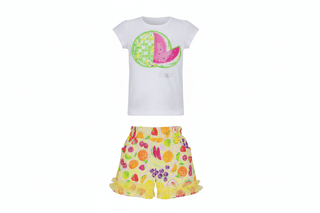 Daga Tutti Fruitti Top & Short Set (image 1) | Butterflies Baby UK